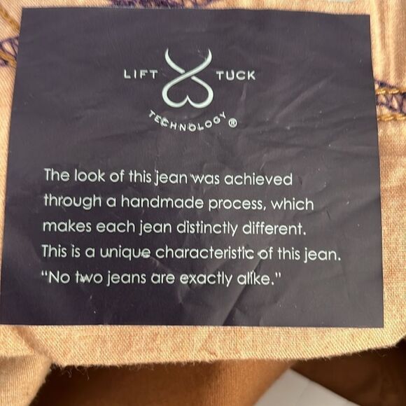 NYDJ Beat Leather Brown Jeans 18W Skinny - Picture 13 of 16